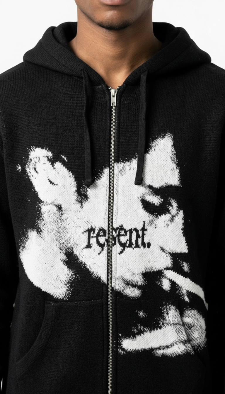 [Bad Habits] Zip-Up Hoodie