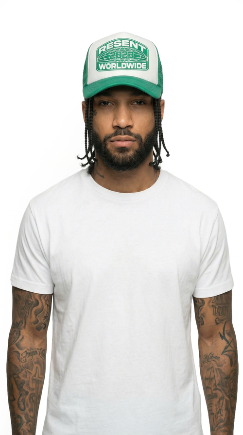 R3sent Worldwide Trucker Hat